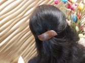 Eco Friendly Organic Cocowood Designer Brown Hair Clip