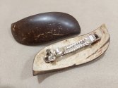 Eco Friendly Organic Cocowood Designer Brown Hair Clip