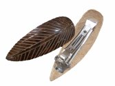 Eco Friendly Organic Cocowood Designer Brown Hair Clip
