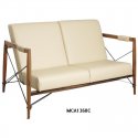 Solid suar wood and metal sofa MCA1360C