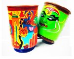 Handpainted Lassi Glass servingware