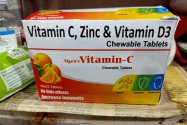 Algen's Vitamin-C Chewable Tablets 500 mg (Orange Flavour -150 count)