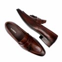Schmitz Men's Handpainted Leather Slip On Loafer Shoes
