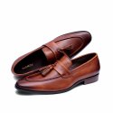 Schmitz Men's Handpainted Leather Slip On Loafer Shoes