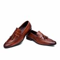 Schmitz Men's Handpainted Leather Slip On Loafer Shoes