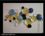 Ironcraft Multicolor Zara 3D Arts Sculpture wall decor with LED
