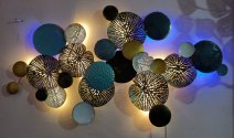 Ironcraft Multicolor Zara 3D Arts Sculpture wall decor with LED