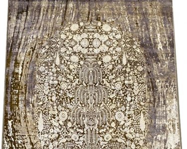 Hand knotted silk carpet