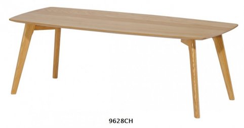 Gray oak veneered design coffee table