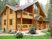 CYLINDER LOG natural moisture PREFAB HOME KITS (sets of lumber construction)
