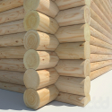 CYLINDER LOG natural moisture PREFAB HOME KITS (sets of lumber construction)