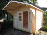 DRY TIMBER PREFAB GARDEN CABIN KITS (sets of lumber construction)