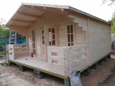 DRY TIMBER PREFAB GARDEN CABIN KITS (sets of lumber construction)