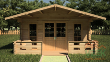 DRY TIMBER PREFAB GARDEN CABIN KITS (sets of lumber construction)