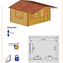 DRY TIMBER PREFAB GARDEN CABIN KITS (sets of lumber construction)