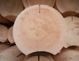 CYLINDER LOG natural moisture PREFAB HOME KITS (sets of lumber construction)