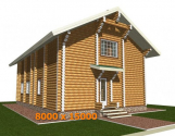 CYLINDER LOG natural moisture PREFAB HOME KITS (sets of lumber construction)