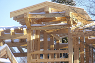 GLULAM TIMBER PREFAB HOME KITS (sets of lumber construction)