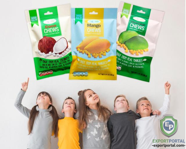 B and C Healthy Snack - Mango Chews, Green Mango Chews, Coco Chews
