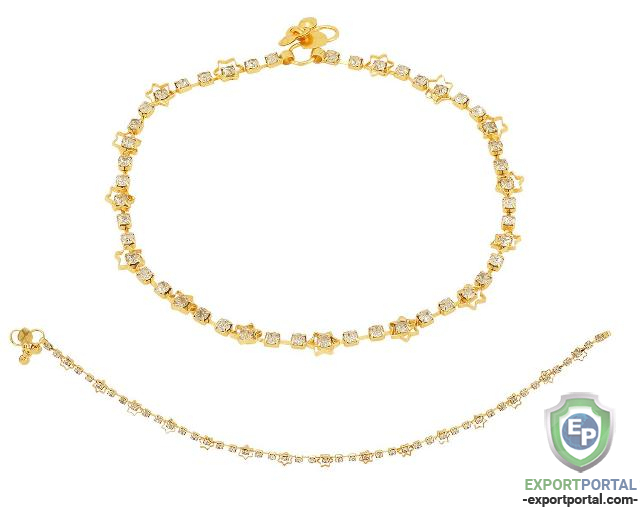 Indian Silver Tone Payal Anklet Pair Jewelry, ANK134