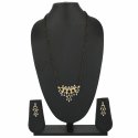 Indian Traditional Crystal Kundan Pendant Mangalsutra Earring Jewelry