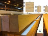 Russian GLULAM planed beam/girder by RUN.MTR bulk engineered lumber design