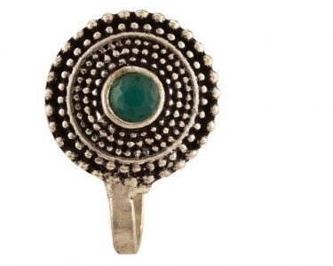 Indian Fashion Oxidized Non Piercing Open Hoop Nose Studs Body Jewelry