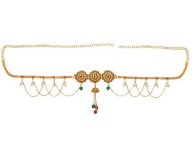 Indian Bollywood Crystal Waist Belt Kamarband Bridal Body Jewelry