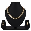 Indian Bollywood Crystal CZ Choker Necklace Earrings Jewelry Set