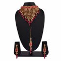 Indian Bollywood Crystal Choker Necklace Maang Tikka Earrings Jewelry