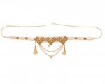 Indian Bollywood Pearl Crystal Belly Chain Kamarband Body Jewelry