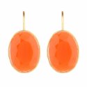 Indian Fashion Faux Stone Crystal Round Hook Dangle Earrings for Women
