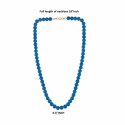 Indian Traditional Fashion Blue Round Beaded Strand Necklace for Women