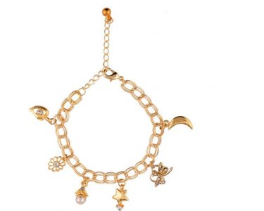 Indian Bollywood Boho Dainty Charms Adjustable Link Chain Bracelet