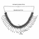 Indian Oxidized Boho Vintage Antique Choker Necklace Jewelry for Women
