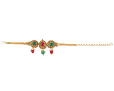 Indian Bollywood Ethnic Gold Plated Armlet Armband Bridal Jewelry