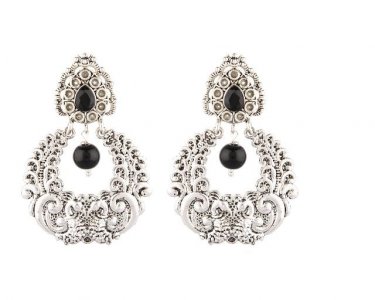 Indian Oxidized Boho Vintage Tribal Statement Earrings for Women