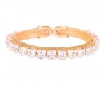 Indian Fashion Crystal CZ Cuff Openable Bracelet Jewelry for Women