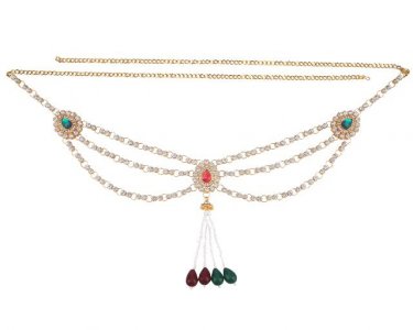 Indian Bollywood Gold Plated Waist Belt Kamarband Bridal Body Jewelry