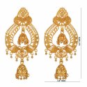 Indian Bollywood Traditional Gold Plated Jhumka Dangle Earring Set