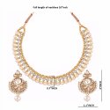 Indian Bollywood Bridal Crystal Choker Necklace Earring Jewelry Set