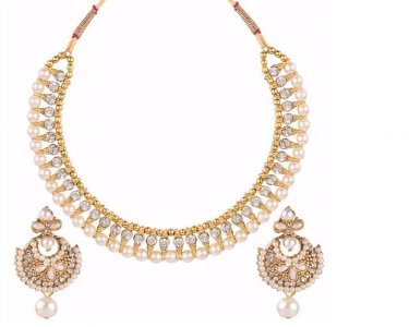 Indian Bollywood Bridal Crystal Choker Necklace Earring Jewelry Set