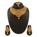 Indian Bollywood Choker Necklace Earrings Maang Tikka Jewelry