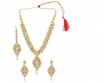 Indian Bollywood Kundan Choker Necklace Earrings Maang Tikka Jewelry