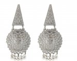 Indian Oxidized Jewelry Boho Vintage Tribal Dangle Earrings for Women