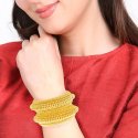 Indian Style Bollywood Antique Traditional Gold Plated Bangle Set
