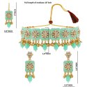 Indian Bollywood Crystal Kundan Necklace Earrings Maang Tikka Jewelry