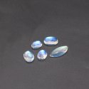Rainbow Moonstone 0.50 Cts. To 2 Cts. Mix Size Cabochon