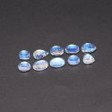 Rainbow Moonstone 0.50 Cts. To 2 Cts. Mix Size Cabochon