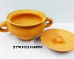 Terracotta Curd Setter with Lid Handi Veg Food Storage Handi